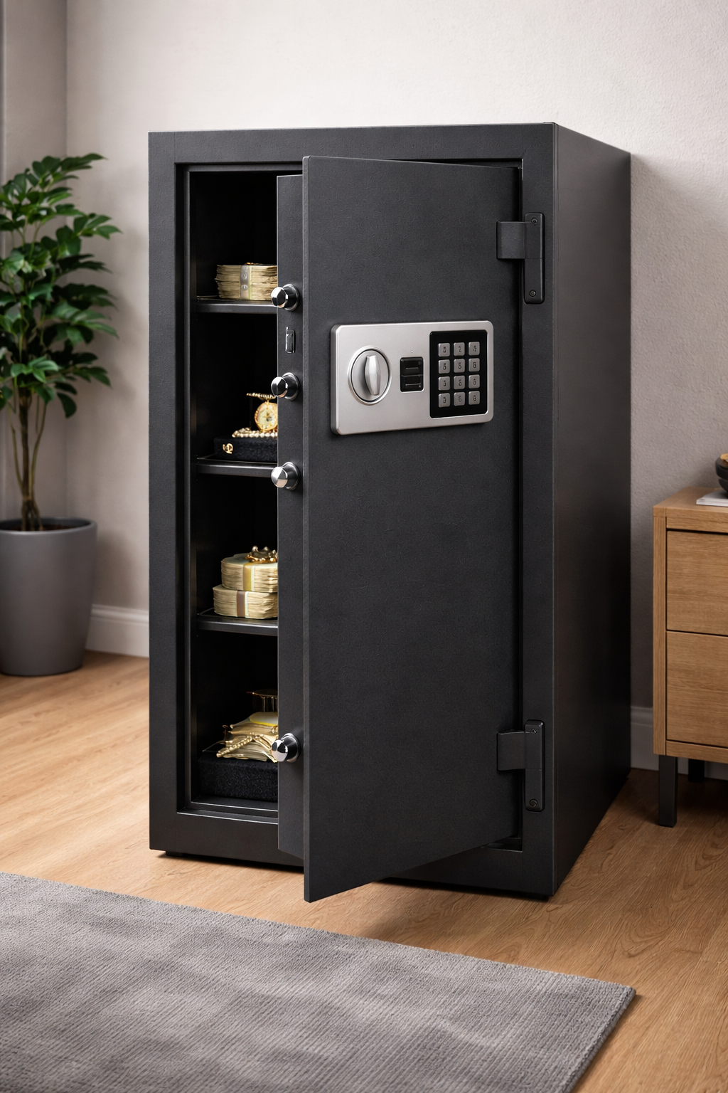 Large freestanding safe